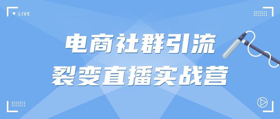 电商社群引流裂变直播实战营-游戏广场