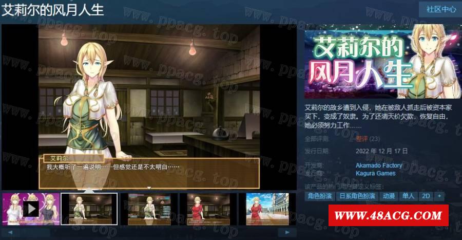 图片[1]-【卖鹑养成SLG/中文】艾莉尔的风月人生 Ver1.01 STEAM官方中文步冰版【新作/2G】 - ACG宝库