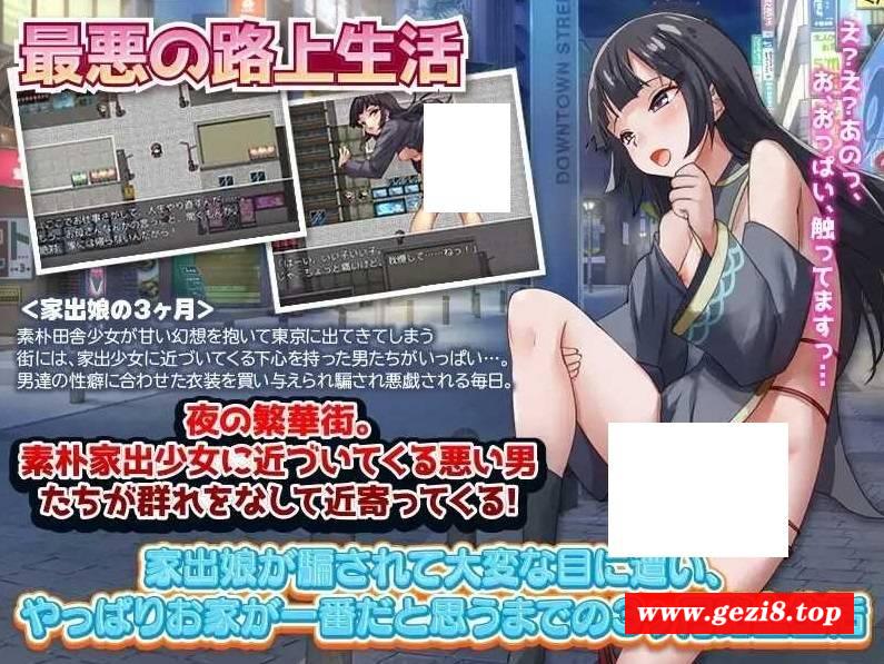 图片[2]-[PC-RPG游戏] 【RPG/汉化】家出少女被姓侵3个月的流浪生活/家出娘 姓を貪られた3ヶ月路上生活 Ver1.03 AI汉化版【600M】[sw21232312]【度盘】-ACG宝库